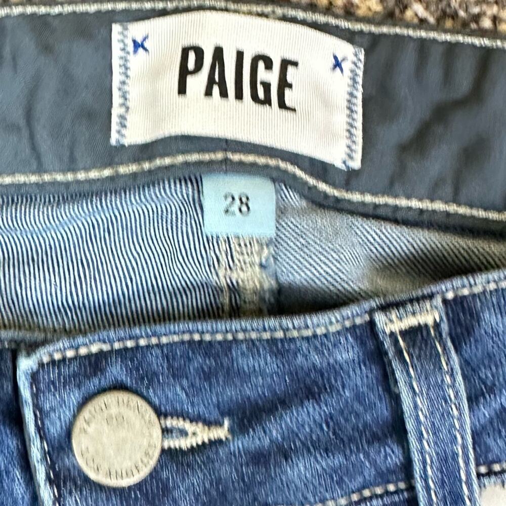 PAIGE Skyline Skinny Blue Denim Women's Jeans Size 28 Made in USA - Picture 3 of 6